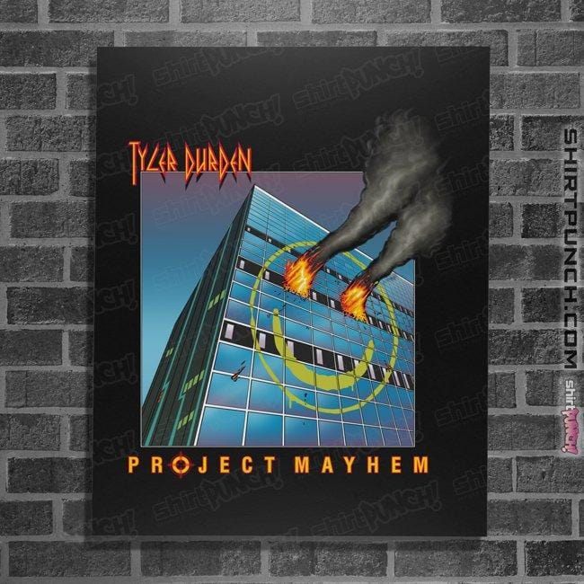 Shirts Posters / 4"x6" / Black Project Mayhem