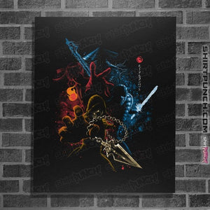 Daily_Deal_Shirts Posters / 4"x6" / Black Mortal Fighters