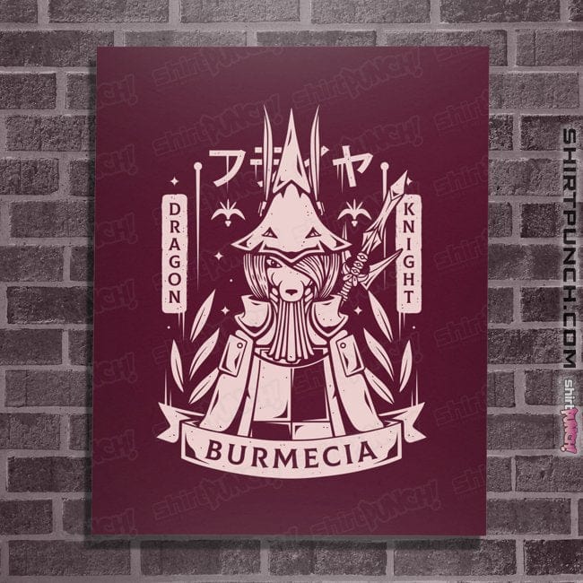 Secret_Shirts Posters / 4"x6" / Maroon Freya Dragon Knight