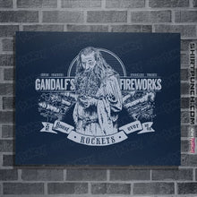 Load image into Gallery viewer, Secret_Shirts Posters / 4&quot;x6&quot; / Navy Gandalf&#39;s Fireworks
