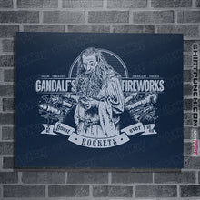 Load image into Gallery viewer, Secret_Shirts Posters / 4&quot;x6&quot; / Navy Gandalf&#39;s Fireworks
