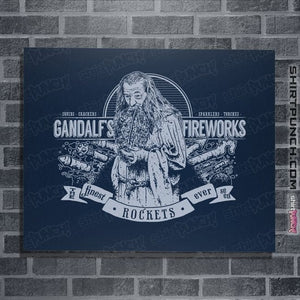 Secret_Shirts Posters / 4"x6" / Navy Gandalf's Fireworks