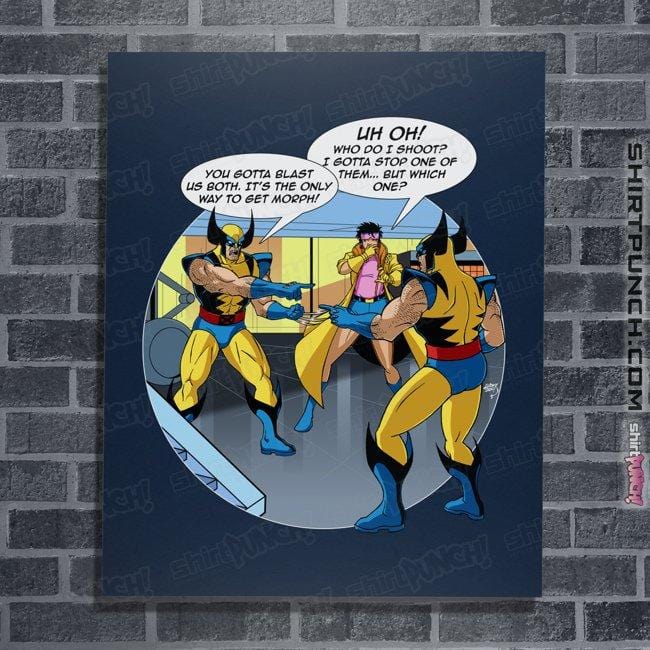Secret_Shirts Posters / 4"x6" / Navy Will the Real Wolverine Please Stand Up