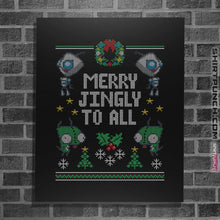 Load image into Gallery viewer, Shirts Posters / 4&quot;x6&quot; / Black Merry Jingly
