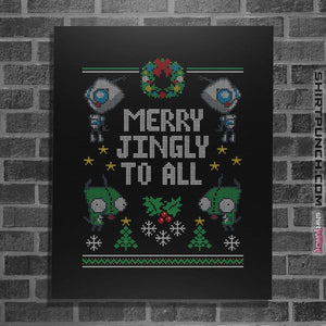 Shirts Posters / 4"x6" / Black Merry Jingly