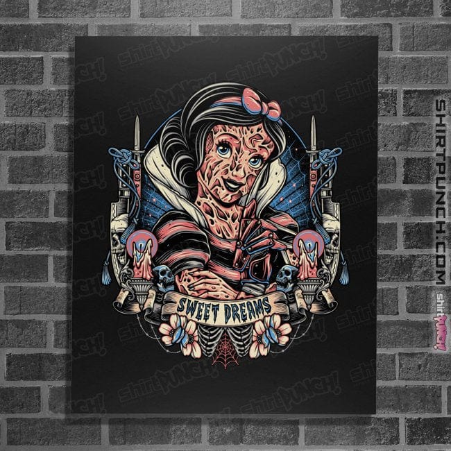 Daily_Deal_Shirts Posters / 4"x6" / Black Snow White Krueger
