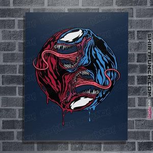 Daily_Deal_Shirts Posters / 4"x6" / Navy Symbiopposites
