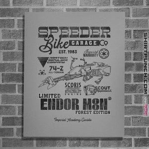 Daily_Deal_Shirts Posters / 4"x6" / Sports Grey Speeder Bike Garage