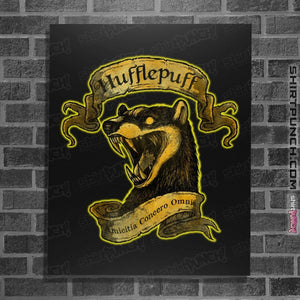 Shirts Posters / 4"x6" / Black Hufflepuff