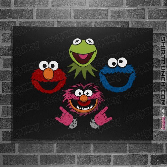 Secret_Shirts Posters / 4"x6" / Black Muppets Queen