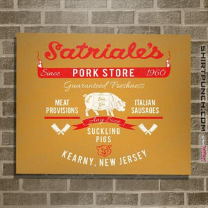 Secret_Shirts Posters / 4"x6" / Gold Satriales Pork Market