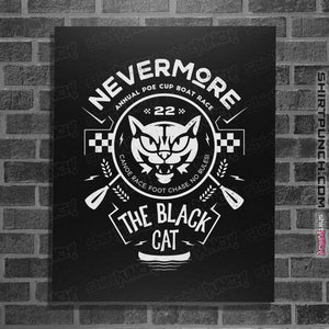 Shirts Posters / 4"x6" / Black The Black Cat Canoe Emblem