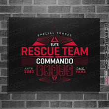 Load image into Gallery viewer, Shirts Posters / 4&quot;x6&quot; / Black Predator Rescue Team
