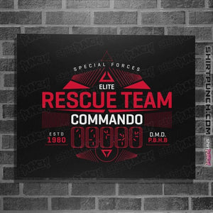 Shirts Posters / 4"x6" / Black Predator Rescue Team
