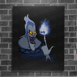 Shirts Posters / 4"x6" / Black Finger Flame