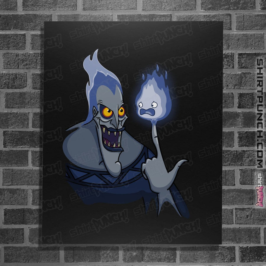 Shirts Posters / 4"x6" / Black Finger Flame