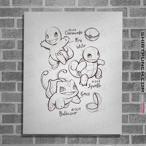 Shirts Posters / 4"x6" / White Childhood Sketch