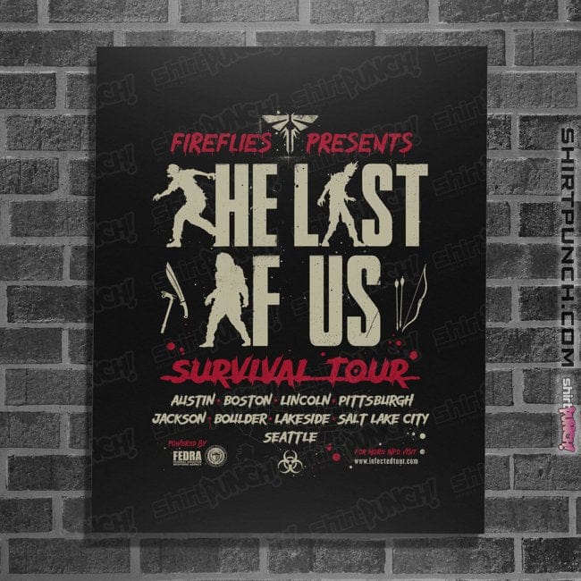 Secret_Shirts Posters / 4"x6" / Black Infected Tour