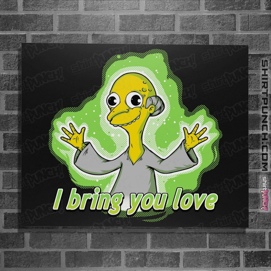 Shirts Posters / 4"x6" / Black I Bring You Love