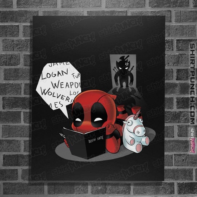 Secret_Shirts Posters / 4"x6" / Black Death Merc!
