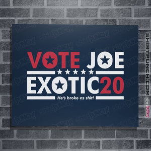 Shirts Posters / 4"x6" / Navy Vote For Joe
