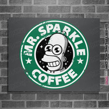 Load image into Gallery viewer, Shirts Posters / 4&quot;x6&quot; / Charcoal Mr. Sparkle Coffee
