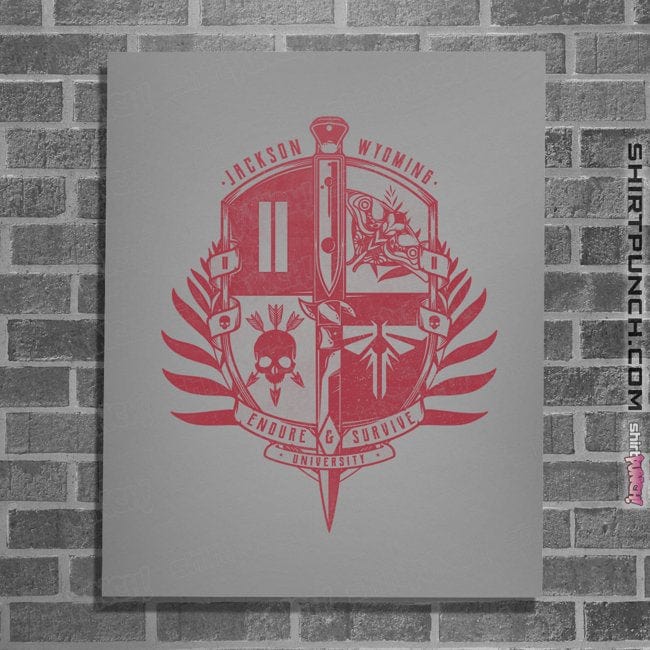 Shirts Posters / 4"x6" / Sports Grey Endure & Survive University