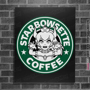 Shirts Posters / 4"x6" / Black Starbowsette Coffee