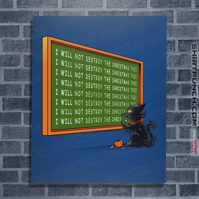 Daily_Deal_Shirts Posters / 4"x6" / Royal Blue I Will Not Destroy