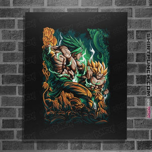 Daily_Deal_Shirts Posters / 4"x6" / Black Saiyan Fight