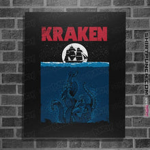 Load image into Gallery viewer, Daily_Deal_Shirts Posters / 4&quot;x6&quot; / Black KRAKEN
