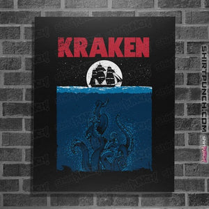 Daily_Deal_Shirts Posters / 4"x6" / Black KRAKEN