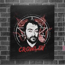 Load image into Gallery viewer, Shirts Posters / 4&quot;x6&quot; / Black Supernatural Crowley
