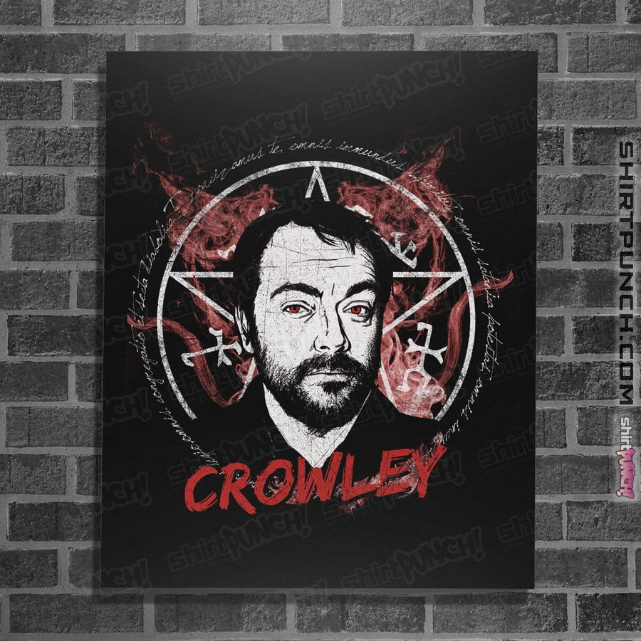 Shirts Posters / 4"x6" / Black Supernatural Crowley