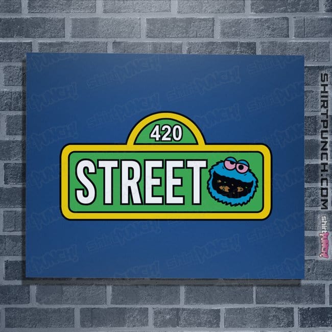 Secret_Shirts Posters / 4"x6" / Royal Blue 420 Street