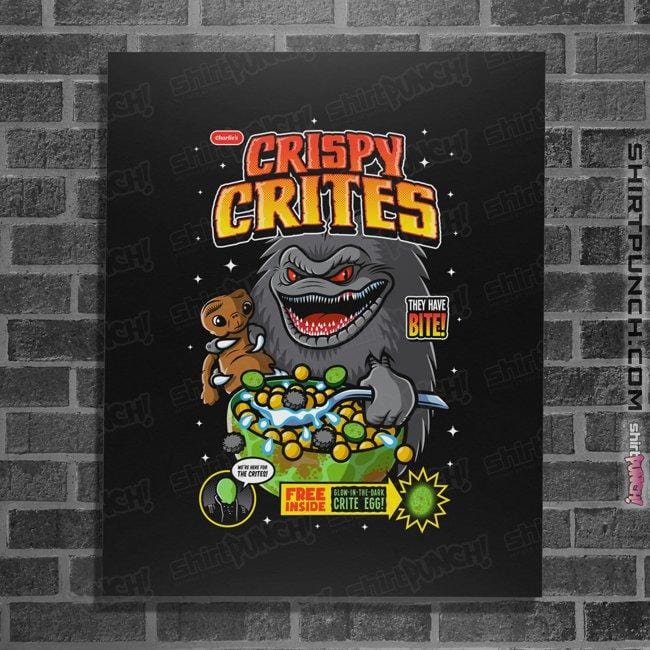 Daily_Deal_Shirts Posters / 4"x6" / Black Crispy Crites