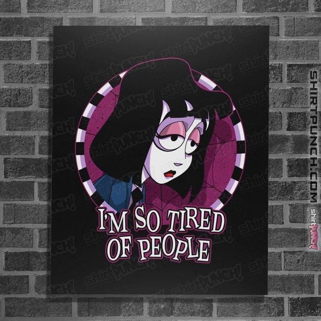 Secret_Shirts Posters / 4"x6" / Black Tired Of People