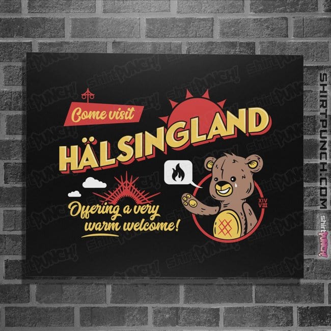Daily_Deal_Shirts Posters / 4"x6" / Black A Warm Welcome