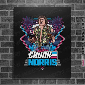 Daily_Deal_Shirts Posters / 4"x6" / Black Chunk Norris