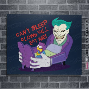 Secret_Shirts Posters / 4"x6" / Navy Can't Sleep Clowns Will Eat Me