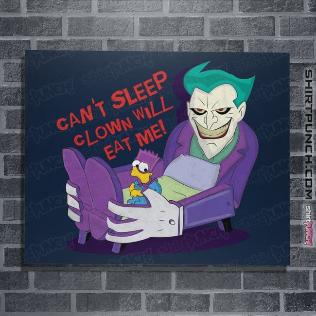 Secret_Shirts Posters / 4"x6" / Navy Can't Sleep Clowns Will Eat Me