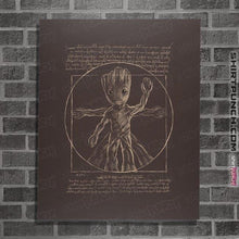 Load image into Gallery viewer, Shirts Posters / 4&quot;x6&quot; / Dark Chocolate Vitruvian Groot
