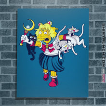 Load image into Gallery viewer, Shirts Posters / 4&quot;x6&quot; / Sapphire Moon Cat Lady
