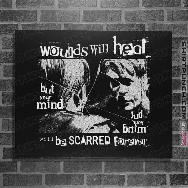 Secret_Shirts Posters / 4"x6" / Black Wounds Will Heal