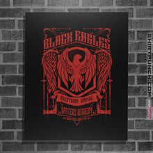 Load image into Gallery viewer, Shirts Posters / 4&quot;x6&quot; / Black Black Eagles Officers Academy
