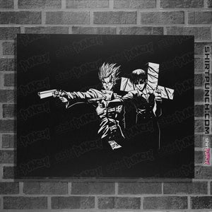 Shirts Posters / 4"x6" / Black Trigun Fiction