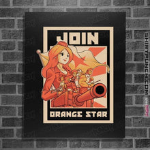 Load image into Gallery viewer, Shirts Posters / 4&quot;x6&quot; / Black Orange Star Army
