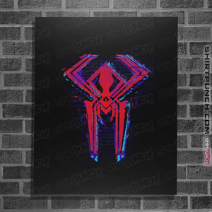 Daily_Deal_Shirts Posters / 4"x6" / Black Vampire Glitch