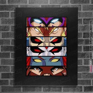 Shirts Posters / 4"x6" / Black Evil Mutant Eyes