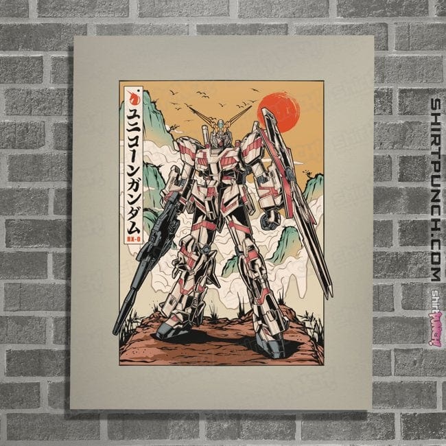 Daily_Deal_Shirts Posters / 4"x6" / Natural The Unicorn Gundam